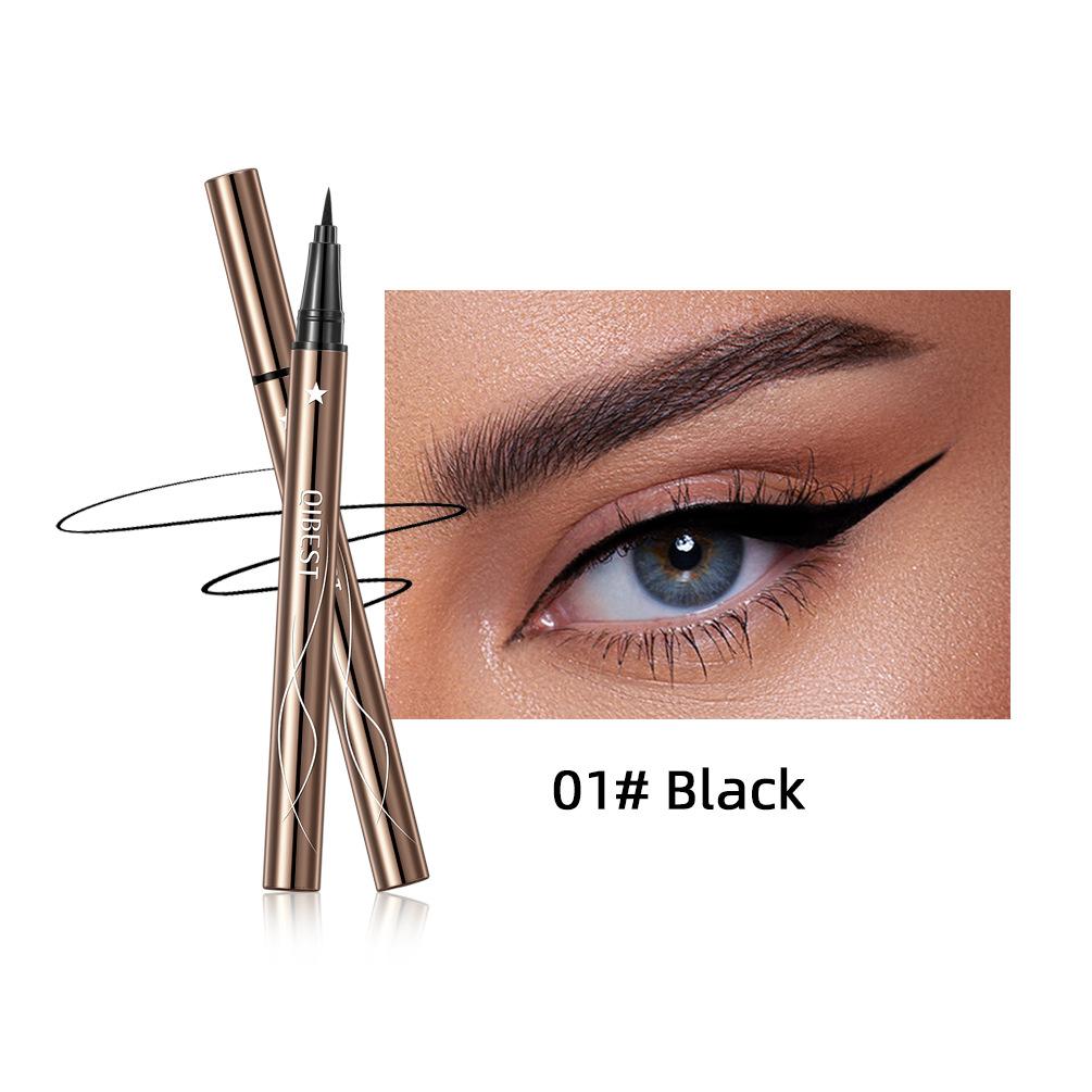 QIBEST Ultra-fine Liquid Eyeliner Is Smooth and Long-lasting No Smudged Quick-drying Waterproof Eyeliner
