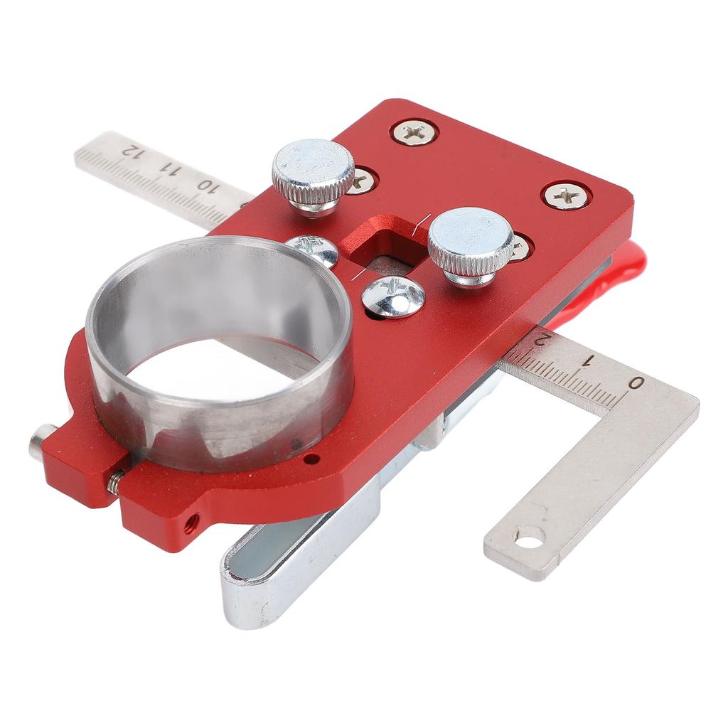 35mm Concealed Hinge Jig Aluminum Alloy Cabinet Door Hinge Drilling Guide with Hole Opener L Ruler Q