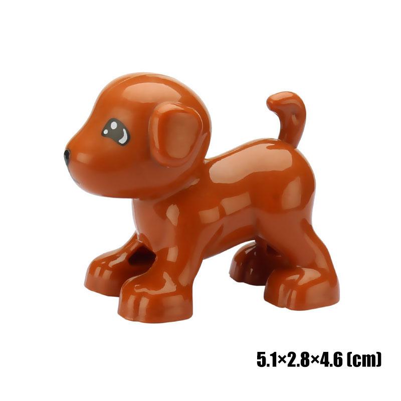 Big Size Building Blocks Animal Accessorie Compatible Duplo Rabbit Fish Bear Chicken Pig Duck Dog Cat Horse Cow Sheep Toys Gifts