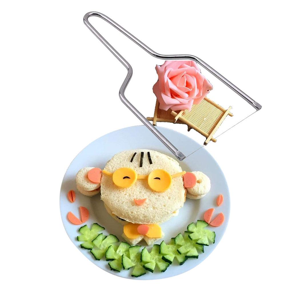 Cheese Slicing Tool Stainless Steel Cheese Cutter with Wire Handheld Butter Cutter Tools