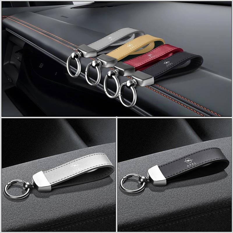 Car PU Leather Keychain Auto Accessories For Opel Astra Insignia Corsa Zafira Meriva Mokka Vivaro Vectra Antara Ampera Grandland