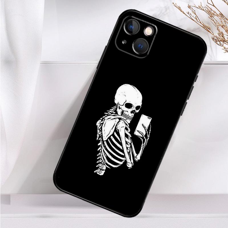 Чехол для телефона Aesthetics Skeleton для iPhone 16 15 14 13 12 11 Pro Max Mini X XR XS Max 7 8 Plus, задняя крышка