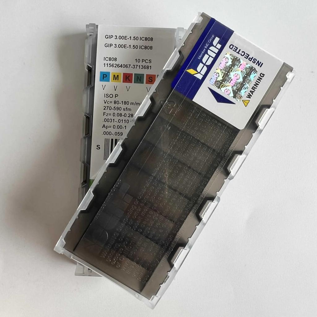 ISCAR / GIP3.00E-1.50 IC808 /Industrial indexable carbide inserts 10 Pcs