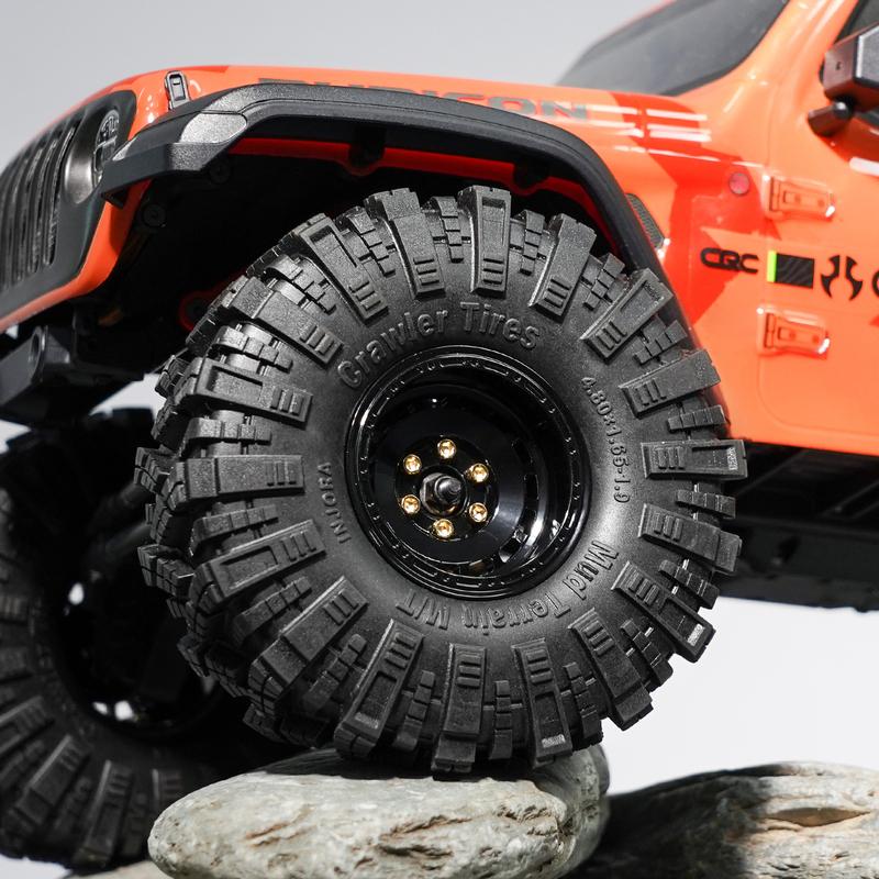 INJORA CNC Aluminum -10mm Offset 1.9" Wheels for 1/10 RC Crawlers (W1903)