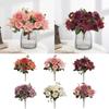 Silk Peony Artificial Flowers Fake  Bouquet Wedding Party Decor