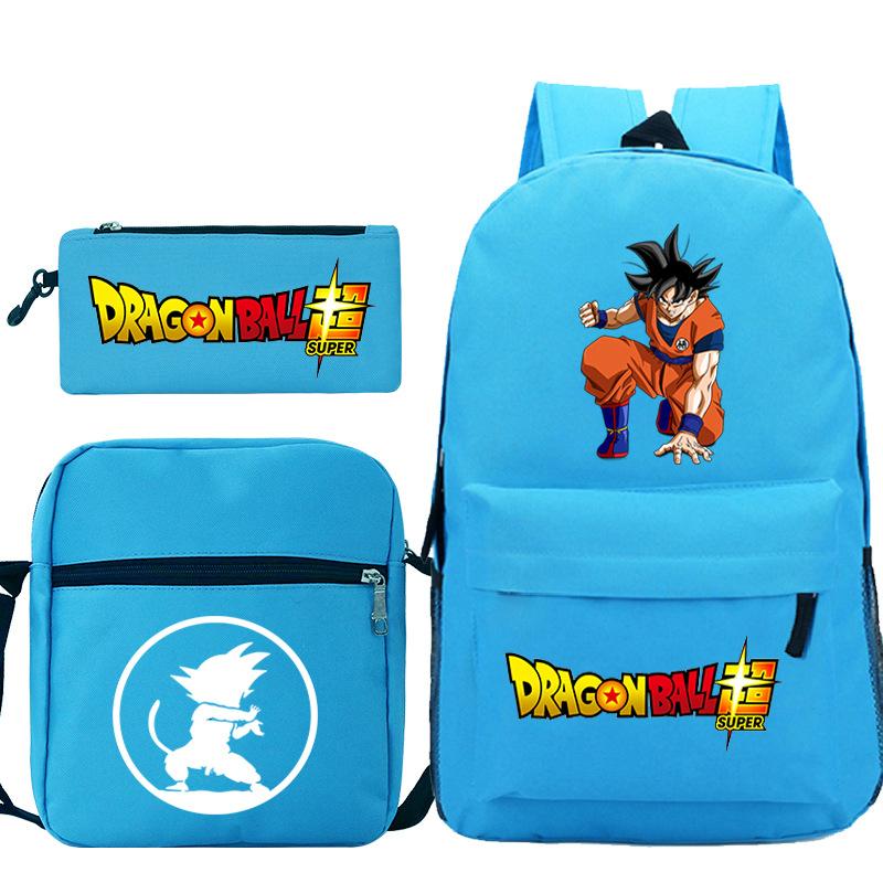 Драгонболл драгонболл набор из трех предметов анимационная периферия новый набор пеналов досуг студенческий рюкзак
