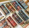 10 Rolls Kyoto Ukiyo-e Washi Tape Set Japanese Traditional Art Retro Wave Floral Pattern Masking Tape for Diary Album