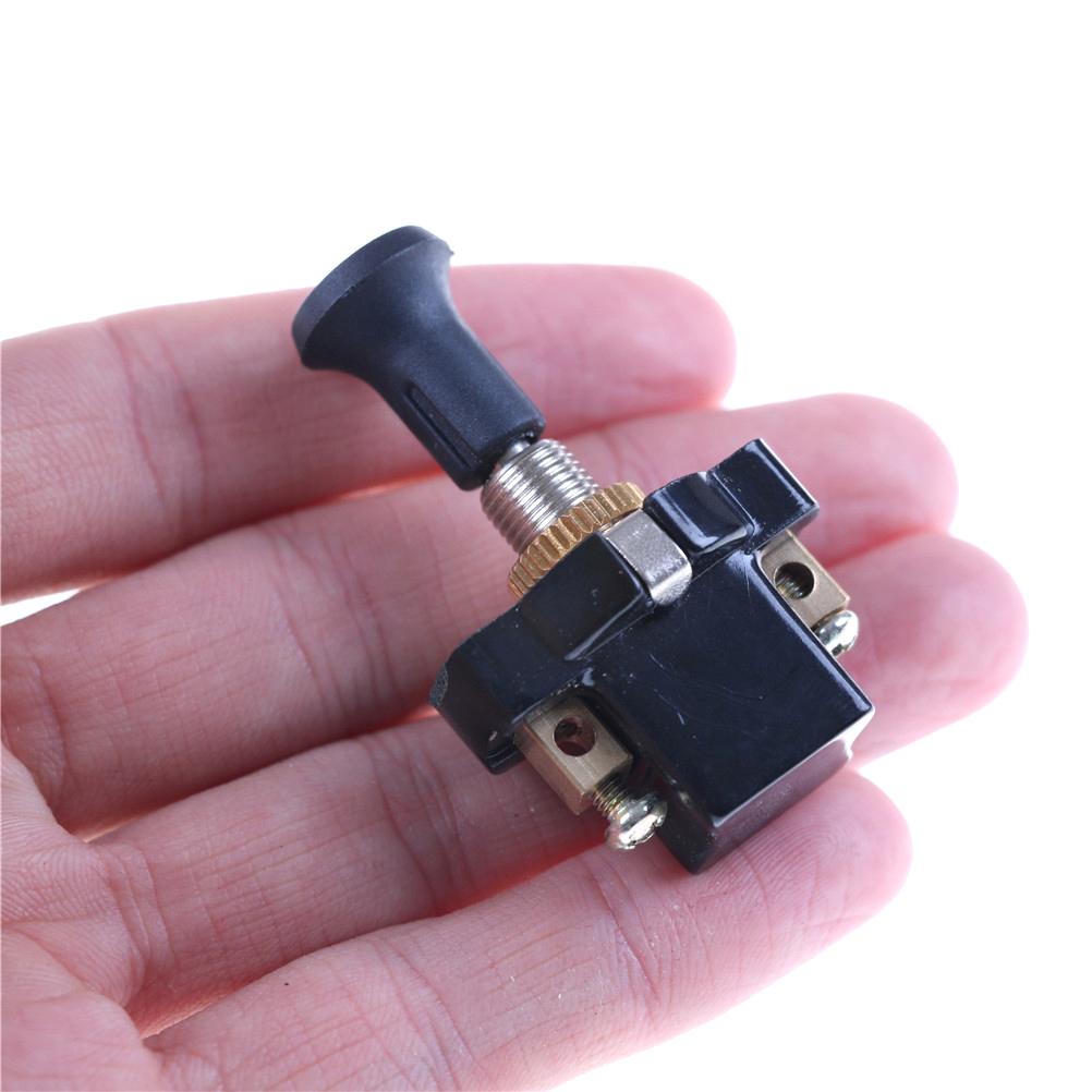 High Performance On-Off Long Push Pull Switch 12V Screw Terminals