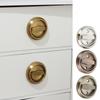 Wardrobe Furniture Lock Bolt Recessed Door Handle Lock Wardrobe Pulls Cabinet  Knob Pull Ring Lock