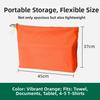Portable Cosmetic Travel Organizer Large Capacity Polyester Clothing Zipper Storage Bag