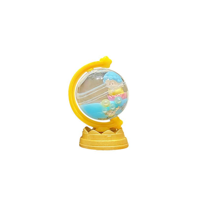 Playful Cartoon Buddha Earth Globe Hanging Ornament For Creative Keychain Designs