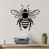 Metal Bee Mural: Outdoor Sculpture for Charming Gardens.Charming Iron Bee Decor Garden Courtyard Delight.Add Charm To Your Yard.