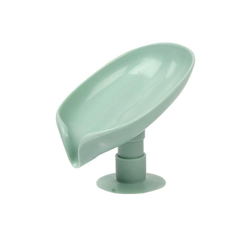 Креативная мыльница в форме листа, перфорированная, отдельно стоящая, с присоской, сливная, для ванной комнаты, полка для хранения мыла, мыльница для стирки