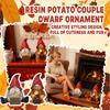 Resin Potato-shaped Dwarf Figurines For Couples (regular Design)