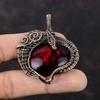 Red Fire Labradorite Pendant Copper Wire Wrapped Pendant Original Gemstone Jewelry Handmade Pendant Copper Wire Wrap Jewelry Gift For Friend