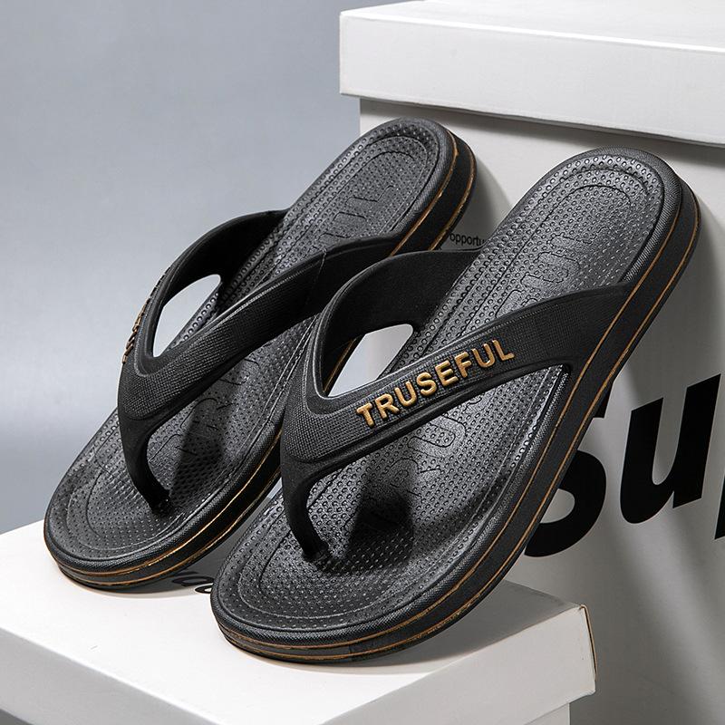 Новые простые шлепанцы мужские нескользящие повседневные кусачки для ног мужские пляжные модные крутые тапочки