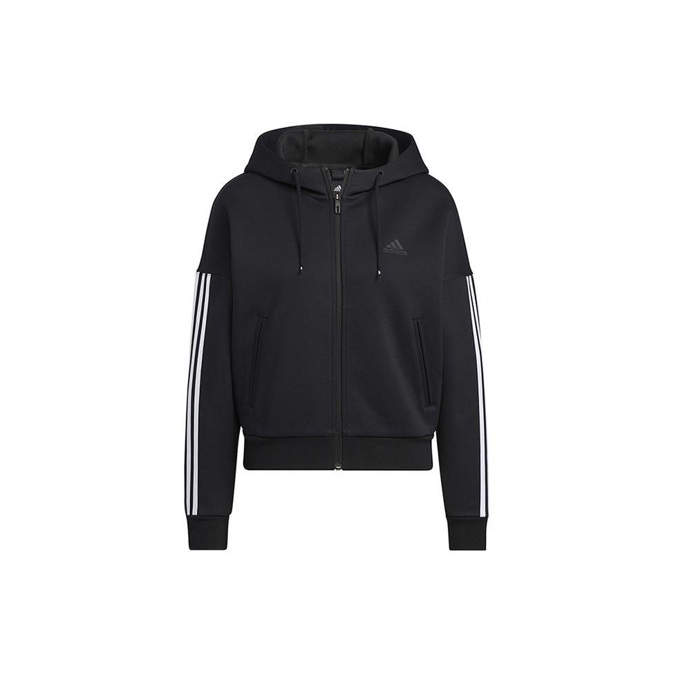 adidas Базовые куртки женские черные с капюшоном умеренные прочие HM7046