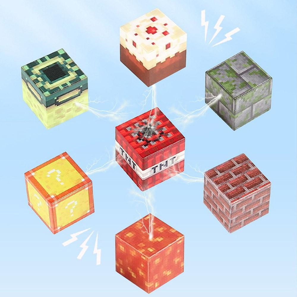 50~300 строительных блоков Магнитная шахта Мир Куб Магнитный Мир Набор для мальчиков и девочек Детская модель DIY Детская сенсорная игрушка