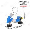 Креативная серия Модель мотоцикла MOC Строительные блоки Игра Аниме Серия фильмов Фигурка Транспортное средство Сборные кирпичики Игрушки для детей
