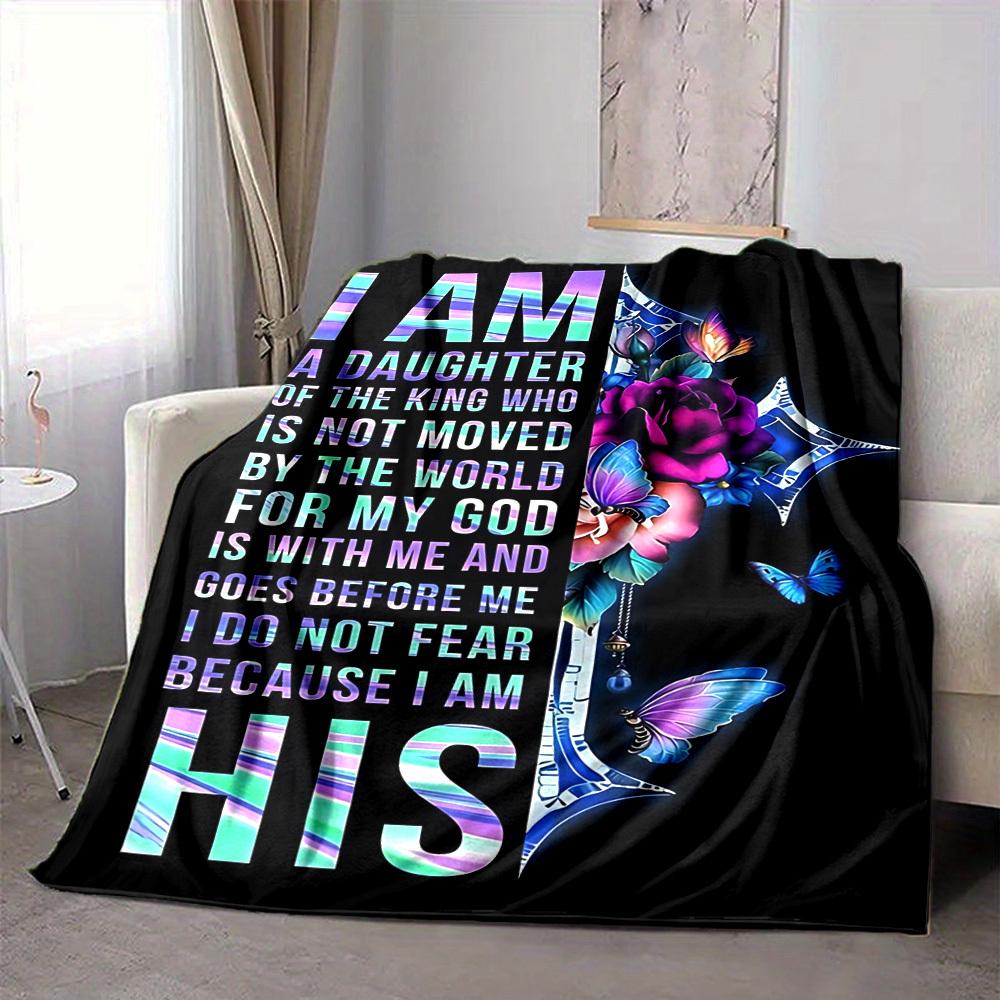 1PC Inspirational Quote Blanket - Soft Warm All-Season Throw for Sofa, Bed, Car, Office, Throw For Sofa yy250916134