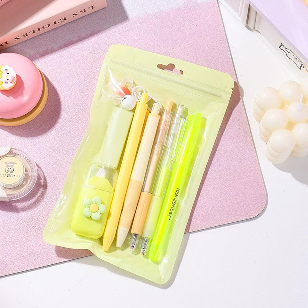 8-in-1 Gel Pen Macaron Color Highlighter INS Eraser  Students Gift