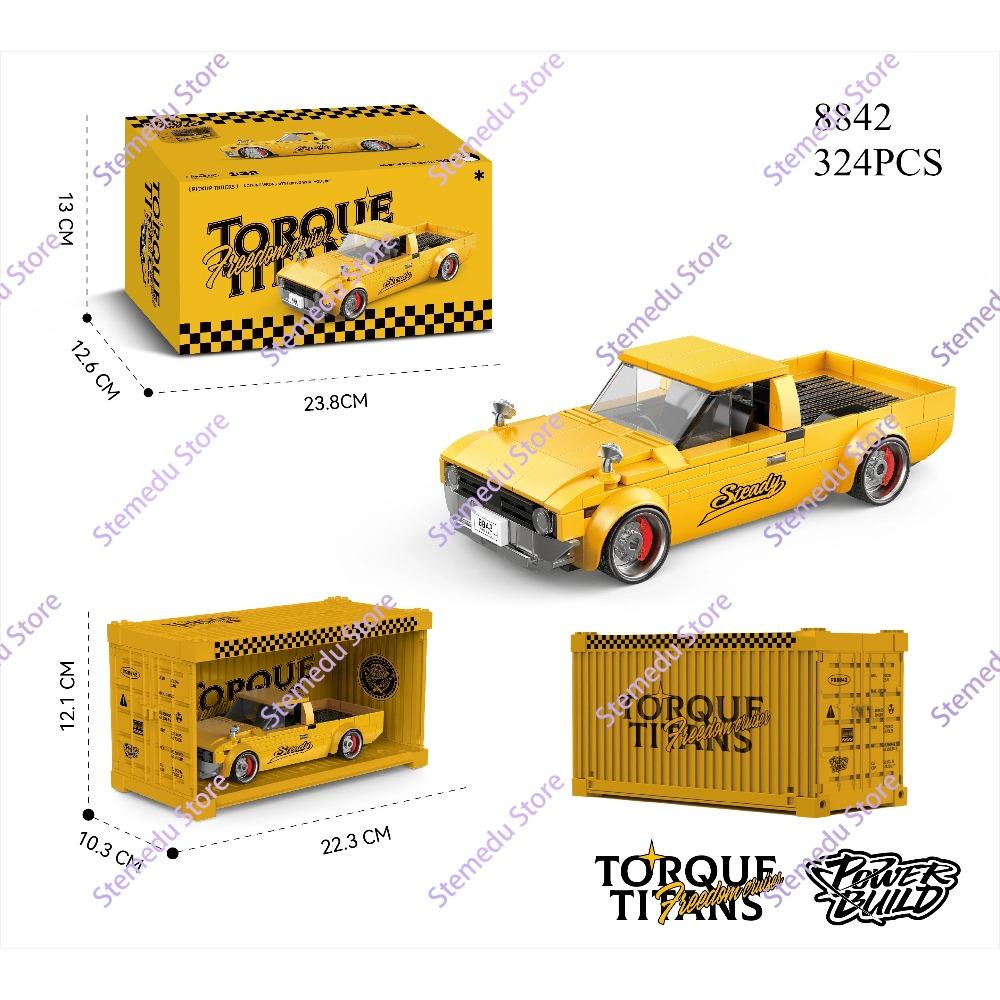 MOC PB8801-8849 Технический Чемпион Скорости Модель Гоночного Автомобиля MX5 Кемпер Контейнер Строительный Блок Кирпич Сборка Игрушки Детский Рождественский Подарок