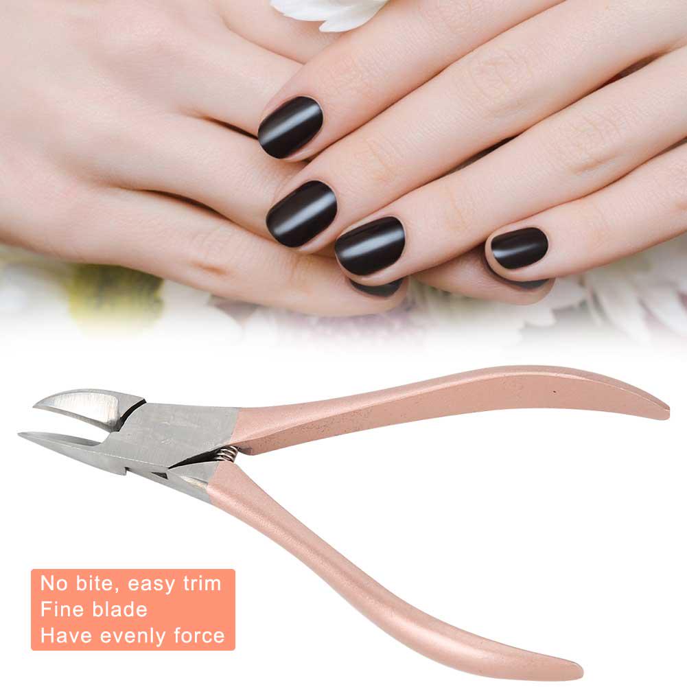 Кусачки для вросших ногтей Ножницы для удаления омертвевшей кожи Инструмент для педикюра из нержавеющей стали Розовое золото