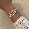 Популярные браслеты, браслеты из бисера, контрастные простые браслеты, праздничные подарки из бисера для меньшинств, сложенные вручную, веревочные.