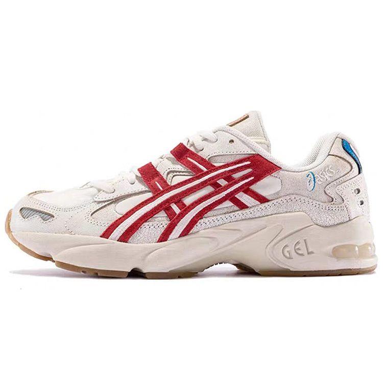 Asics Gel Kayano 5 OG Retro Tokyo Unisex Sneakers Tan Cream Classic-Red 1021A388-100
