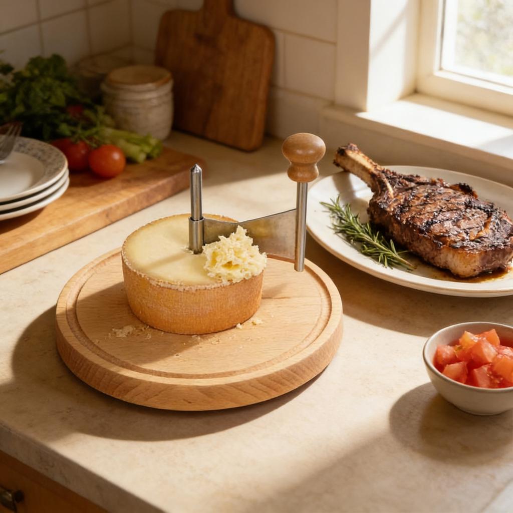 Petite Basque Cheese Shaver, 2026 Upgrade Cheese Curler Flower Maker Wheel , Party And Crafting Beautiful Platters Or Adding Creative