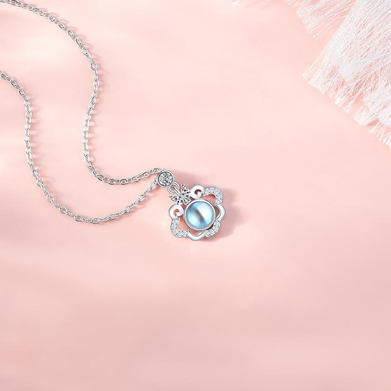 Легкое роскошное ожерелье с замком безопасности в национальном стиле, женственное, нишевое, модное, езда на работу, новое, в китайском стиле, с замком на ключицу из нержавеющей стали с длительным сроком службы