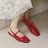 Сяосянфэн Баотоу Мэри Джейн Сандалии Женские Повседневные Универсальные Однословная Пряжка Сзади Пустая Плоская Подошва Темперамент Одинарные Туфли