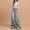 Джинсы женские весенние узкие прямые брюки широкие брюки женские весенние брюки до пола женские весенние