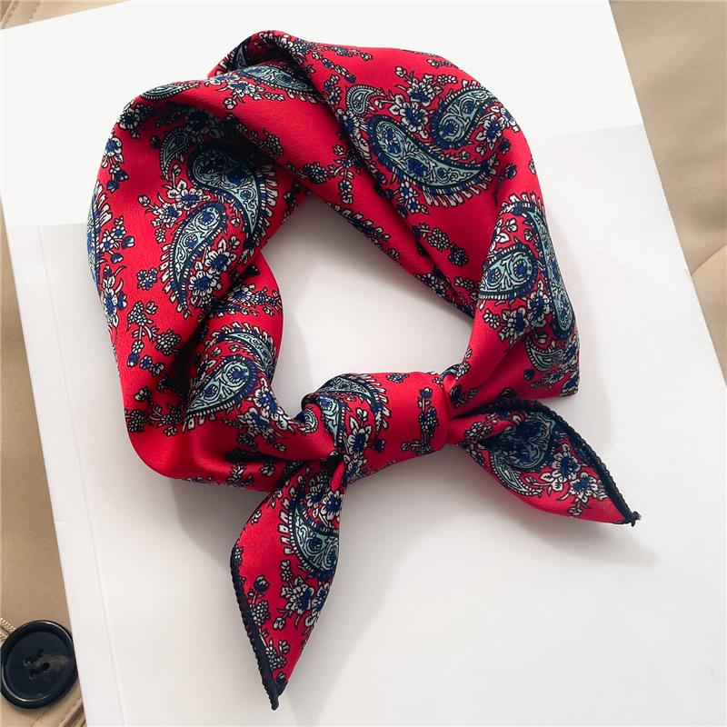 50 * 50 см шелковые шарфы весна и осень универсальное украшение профессиональные маленькие квадратные шарфы защита шеи связывающая сумка