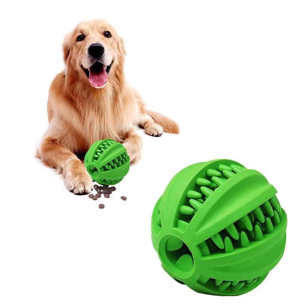 OEM ODM Tough Durable Natural Rubber Teeth Cleaning Interactive Ultra Pet Dog Chew Ball Toy