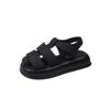 Fashion 2024 Hot Sale Women's Shoes Buckle Strap Women's Sandals Fashion Solid Casual Sandals Women Summer Slingbacks Toe Cap Sandals