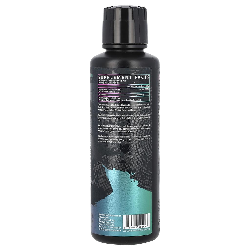 L-Carnitine 3000, Strawberry Watermelon, 465Ml(15.72Fl Oz)