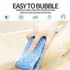 Silicone Rubbing Artifact Back Bath 60CM Long Bath Towel Rubbing Back Strong Double-sided Mud Rubbing Ash Rubbing Bath Towel