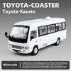 1/24 Toyota Coaster Средний Бизнес Автобус Литой Сплав Модель Машины Моделирование Бутик Книжный Шкаф Украшения Модный Орнамент Подарок Мальчик