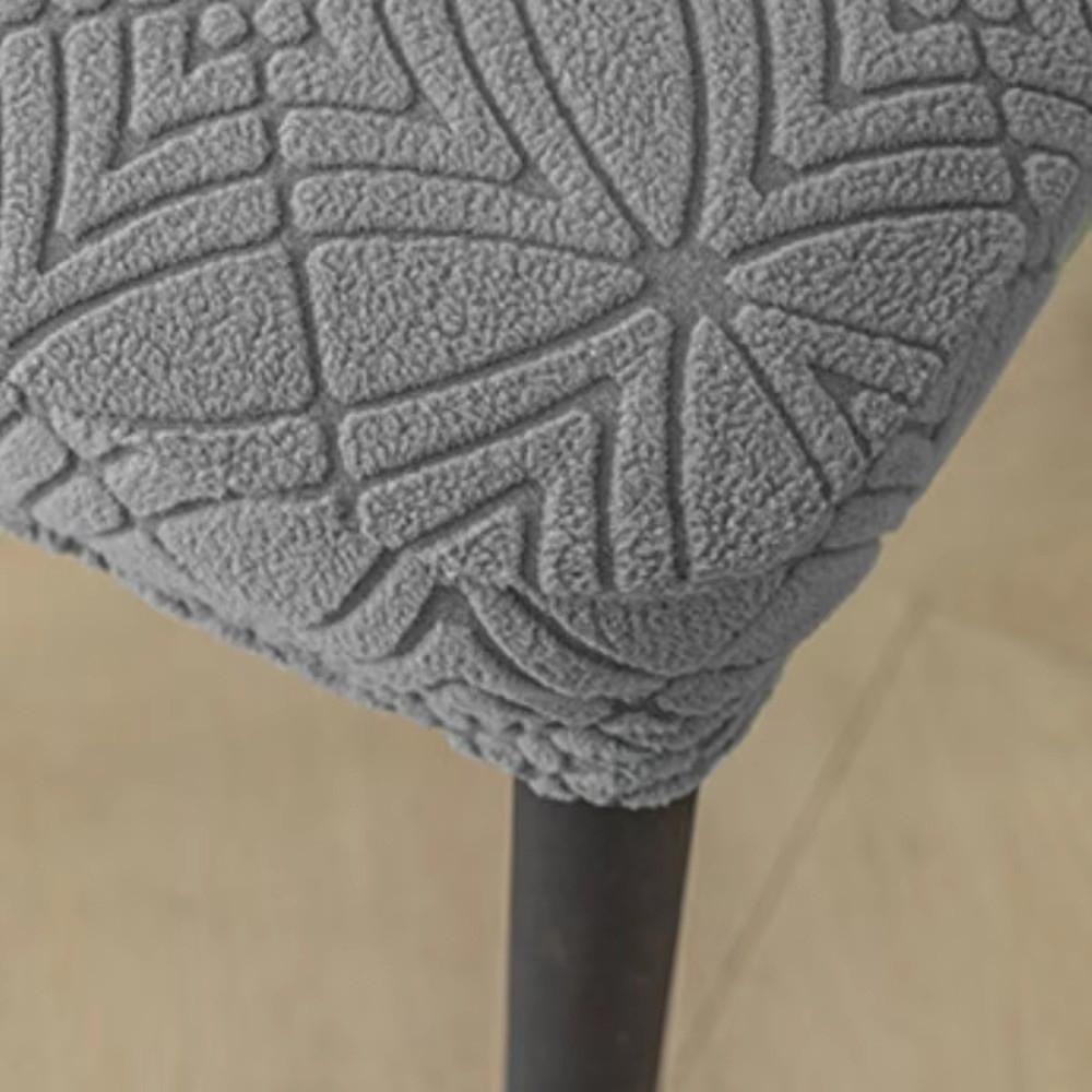 Thickened Fleece Dining Chair Covers Slip-Resistant Jacquard Chair Cover New Seat Cover Home Use