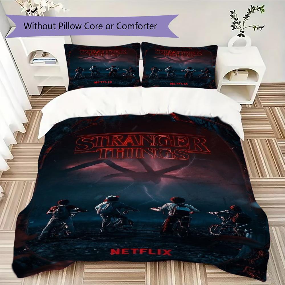 Stranger Things Monster Adventure Bedding 1 Duvet Cover 2 Pillowcase Without Core Without Core Bedding Set Duvet Cover And Pillowcase
