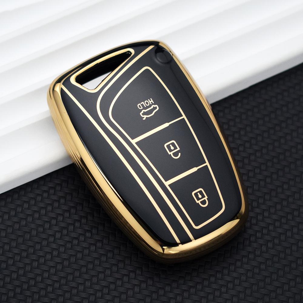 TPU Car Key Case Cover for Hyundai Grand Santa Fe 3 DM Ix45 Ix35 Genesis DH Grandeur Azera HG Equus 2013 - 2016 Accessories