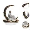 2D Flat Moon Acrylic Display Piece for Office And Home Decor