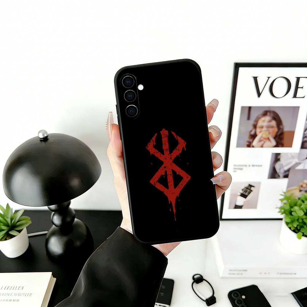 Крутой Популярный Чехол Для Телефона С Комиксом B-Berserk Для Samsung Galaxy A73,A72,A71,A70,A53,A52,A51,Мягкий Черный Силиконовый Чехол