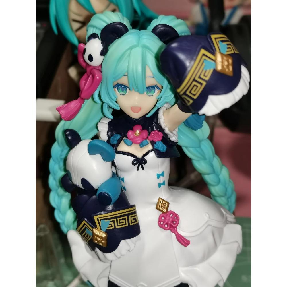 18CM Anime Hatsune Miku Figure National Style Fashion Panda MODERNCHINA Model Toy Gift Collection Action Figure PVC