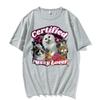 Funny Certified Cute Cat Lover Meme Tee Shirt Women Fashion Aesthetic Short Sleeve Unisex T Shirt Summer Casual T-shirt Tops
