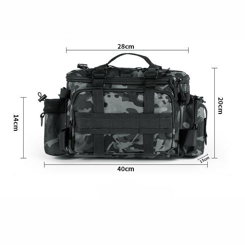 Среднее и крупное рыболовное снаряжение, наплечная сумка, сумка для хранения, переносная стойка для удочек, сумка для занятий спортом на открытом воздухе, летающая рыба