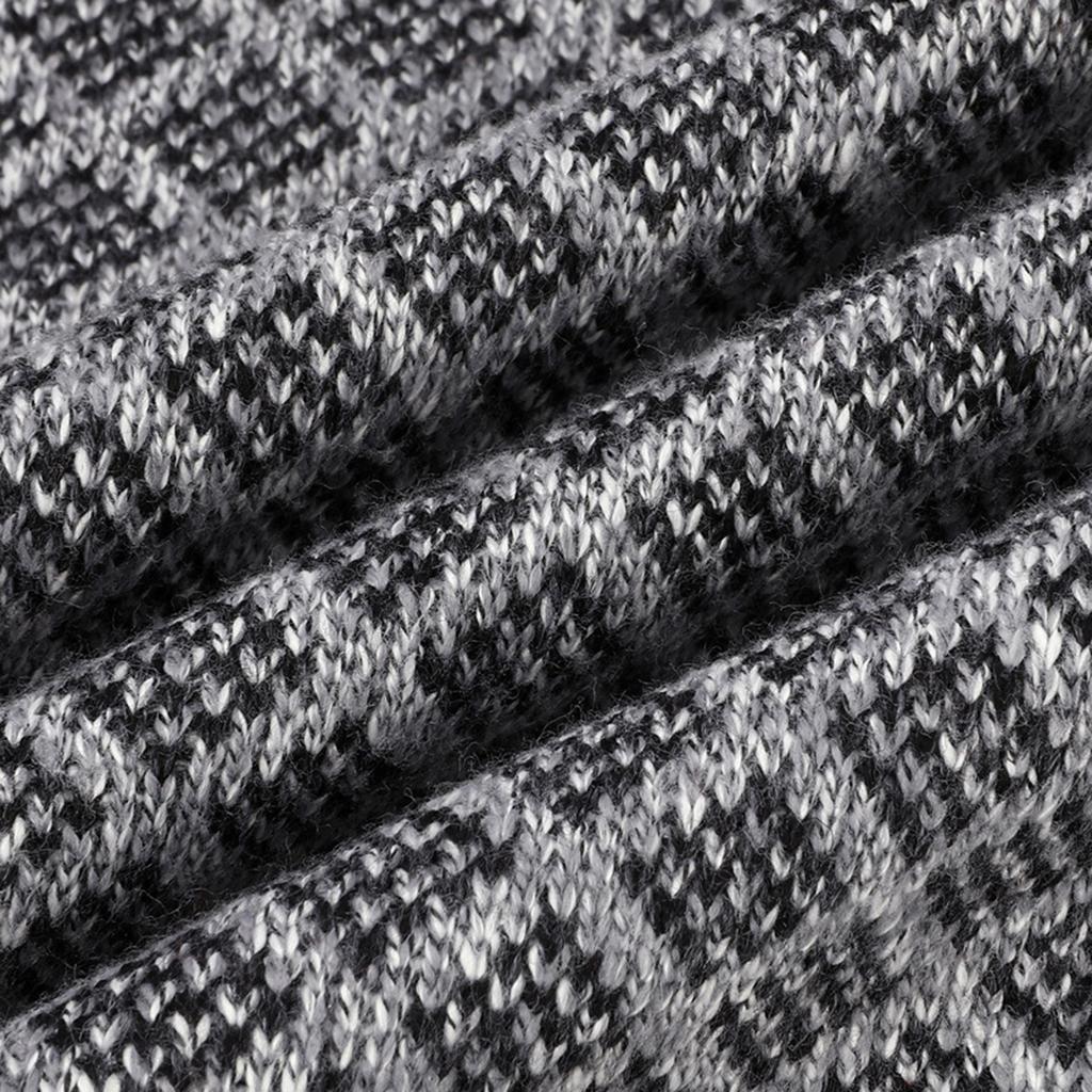 Men's Stand Collar Plus Velvet Thickened Long Sleeve Cardigan Knitted Jacket Men's Warm Sweater