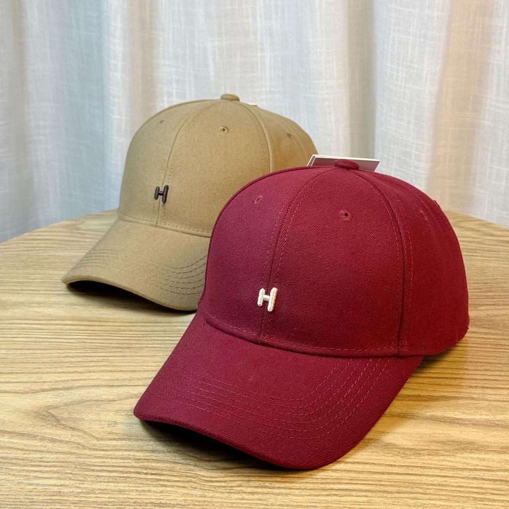 Шерстяная вышитая кепка с буквой H и уткой для женщин, осенне-зимняя, универсальная, молодежная, повседневная бейсболка для пар