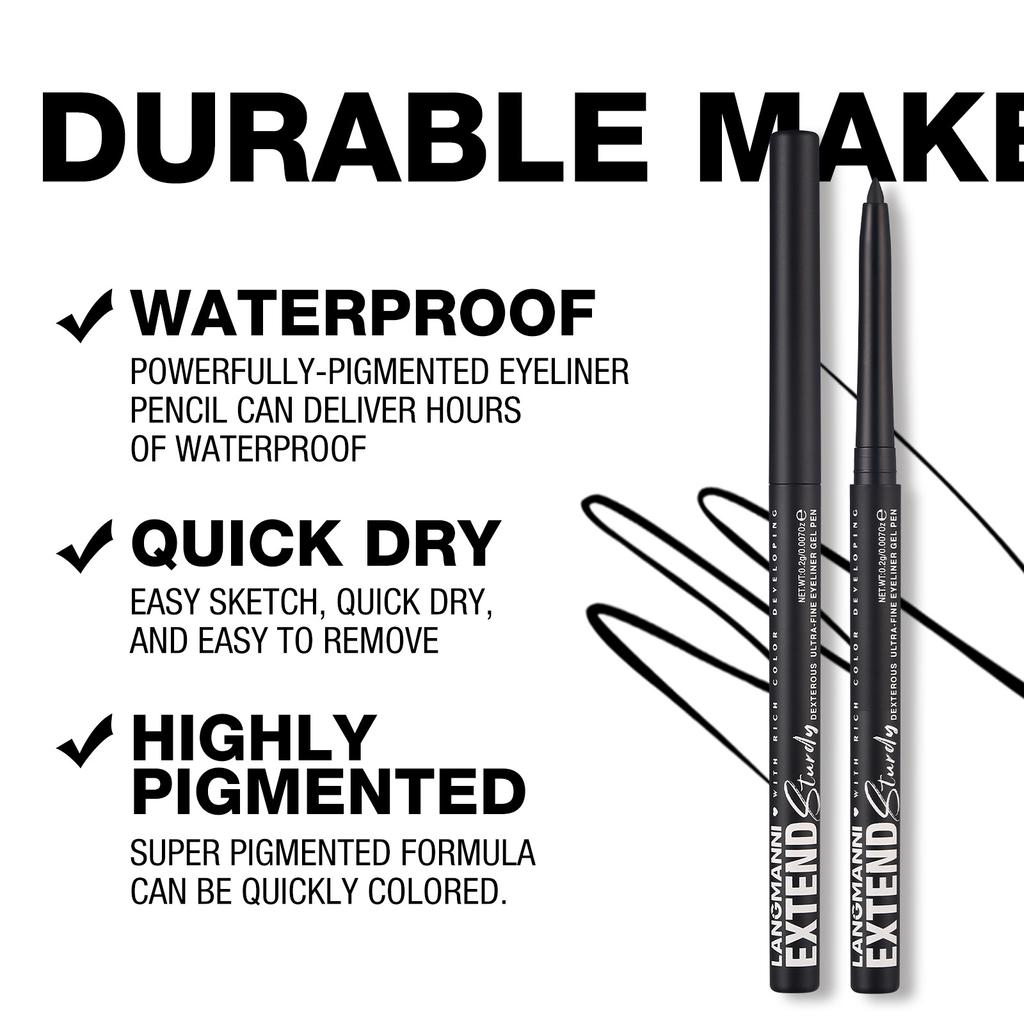 Langmanni Матовый Глиттер Водостойкий Карандаш-подводка с Консилером - Быстросохнущий, Стойкий, Легкое нанесение в синем, коричневом и других цветах